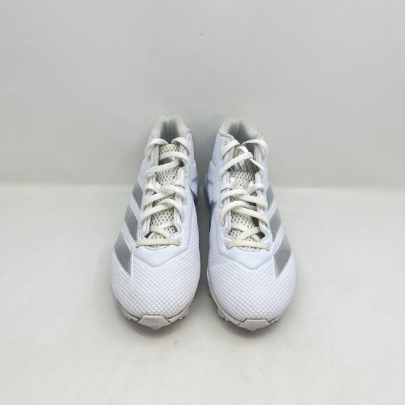 Adidas Adizero White Silver Mid Top Baseball Football Cleats Shoes Men\'s Size 7 main image 8